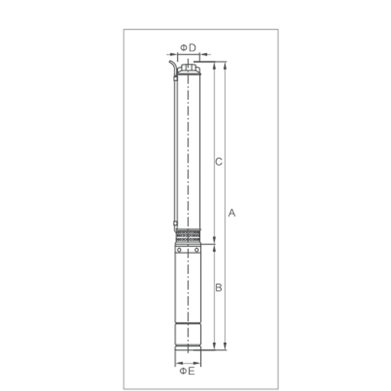 5''60 Hz POMPA SUBMERSIBLE SUMUR DALAM Industri SD 20